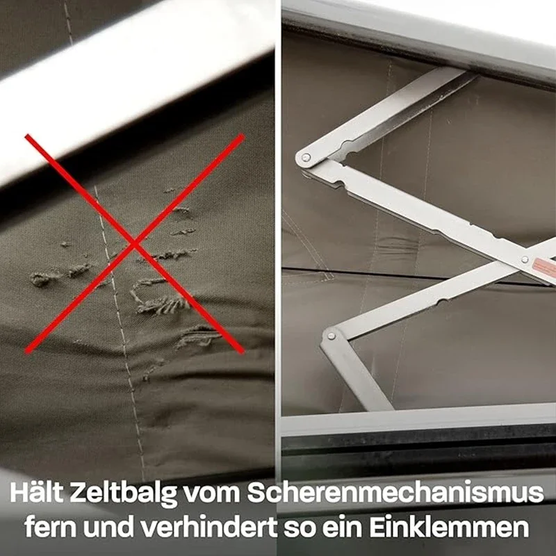 For VW T6 VW T6.1 VW T5 Folding Aid For Pitched Roof For Multivan Beach California Sleeping Roof High Roof Tent Roof Folding view 4