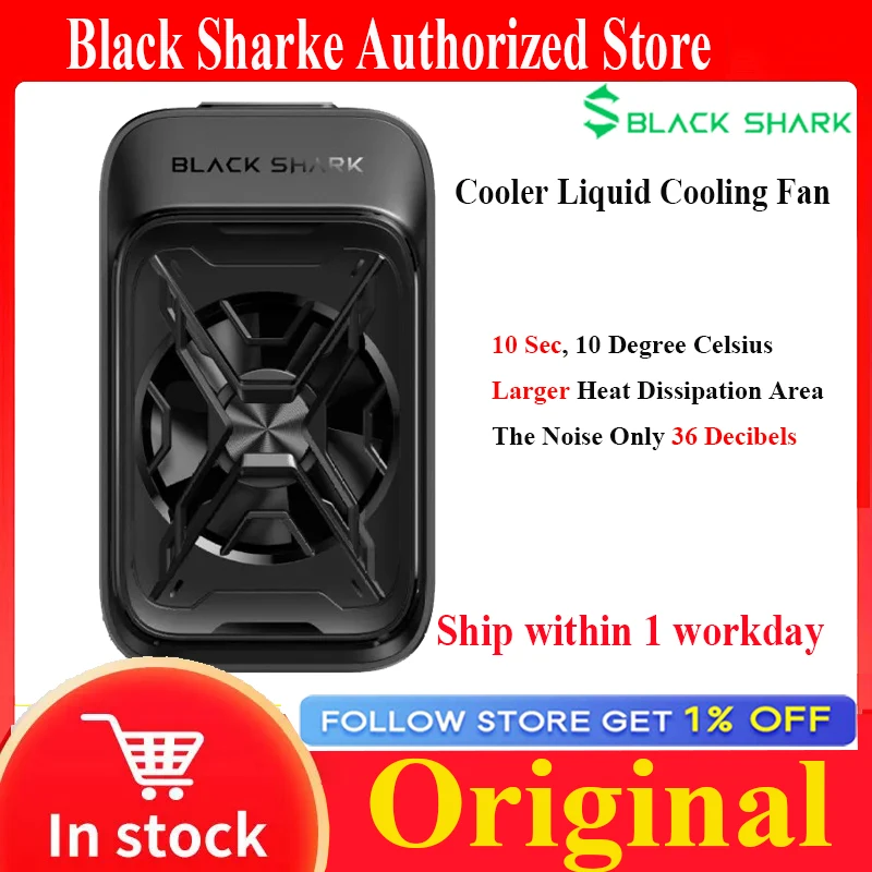 NEW Black Shark Cooler Liquid Cooling Fan Gaming Air Cooler Radiator For iPhone 15 Pro Redmagic 9s Pro Black Shark Phone