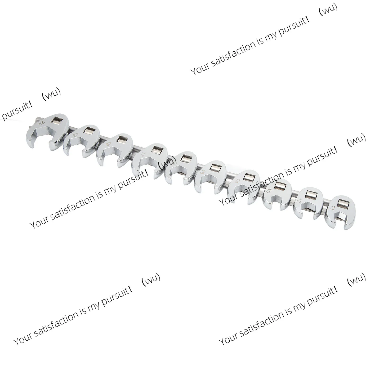 Crows Foot Wrench Set 10mm to 22mm Sizes Metric Nut Wrench for 3/8in Drive Ratchet Car Maintainence Wrench Set
