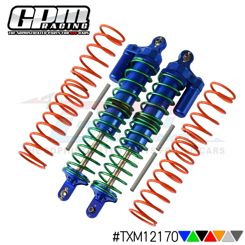 

GPM Aluminium Front/Rear Adjustable Spring Shocks For TRAXXAS 1/5 X-MAXX 6S/8S