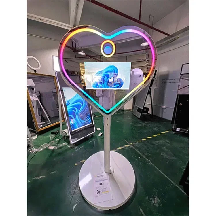 6-Foot portable Magic Mirror photo booth frame indoor and outdoor vending machines with free prop accessories