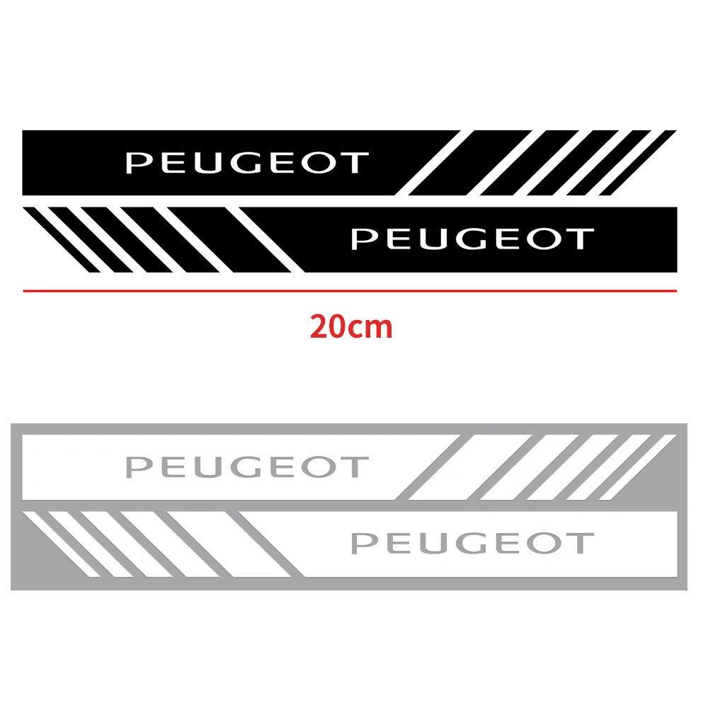 Car Rearview Mirror Waterproof Reflective PVC DIY Decortion Stickers For Peugeot 3008 5008 208 407 406 4008 206 308 307 301 207