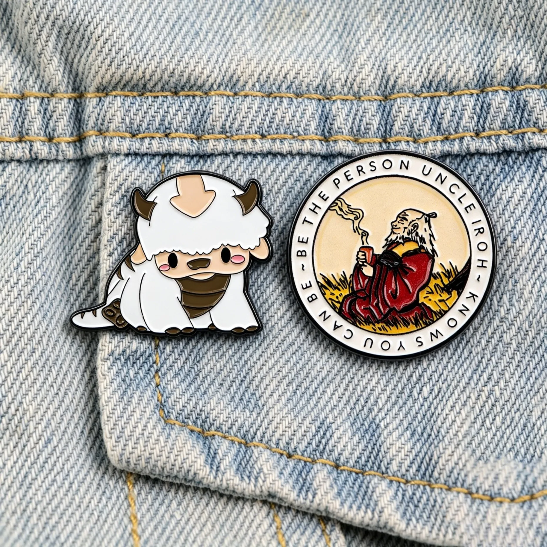 Avatar Emaille-Pins, niedliche Anstecknadeln, Abzeichen, Dekoration für Jeansjacke, Rucksack, Hut, Anime-Fan, Sammler, Cosplay, Geschenk, Accessoire