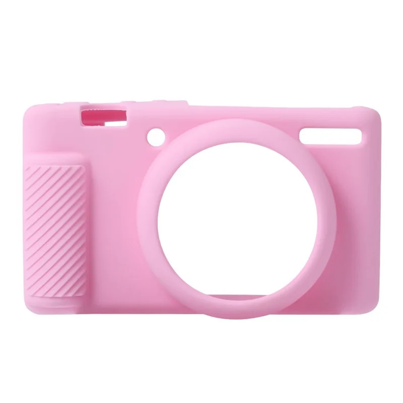 ABGN カメラケースプロテクター Sony ZV-1F ZV-1 II ZV-1M2 用、シリコンカメラ保護カバー ピンク