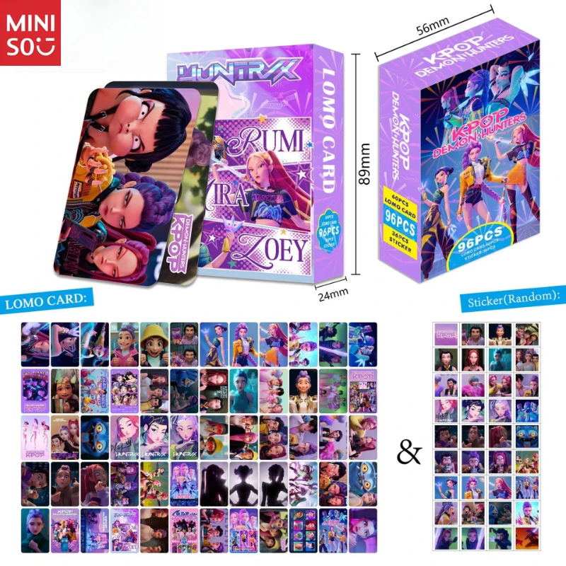 مجموعة بطاقات بريدية مكونة من 96 قطعة من ملصقات K-POP وأنيمي المختلطة | بطاقات LOMO والإشارات المرجعية ومقتنيات الصور #2