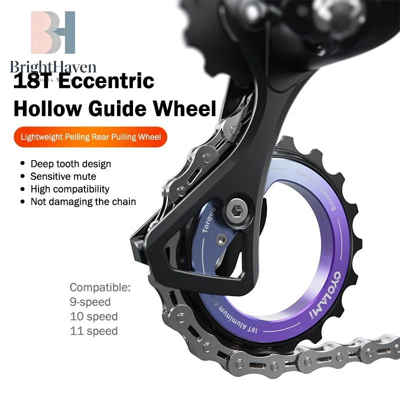 

Bicycle Rear Derailleur Hollow Eccentric Pulley Wheel 18T Bearing Upgrade Kit For R8000 R7000 DIY Road Bike Crankset B.H