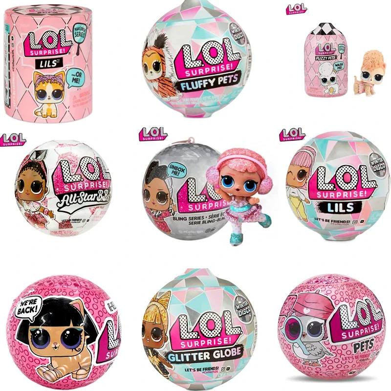 Muñeca sorpresa LOL genuina, bola ciega brillante, desmontaje, huevo divertido, Flash, muñeca rara, vestir, juguetes para niñas, pasatiempos, regalos de vacaciones