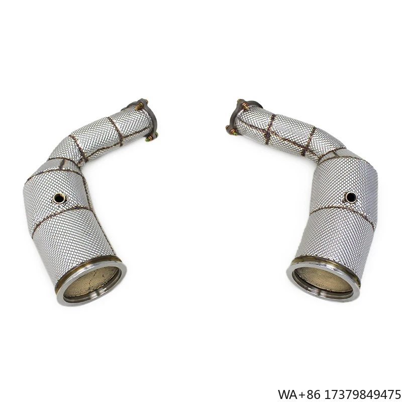 

OBM Stainless Steel Catted Downpipe Exhaust Pipe for Audi RSQ8/RS Q8 4.0T 2022-2023 Downpipe Exhaust System