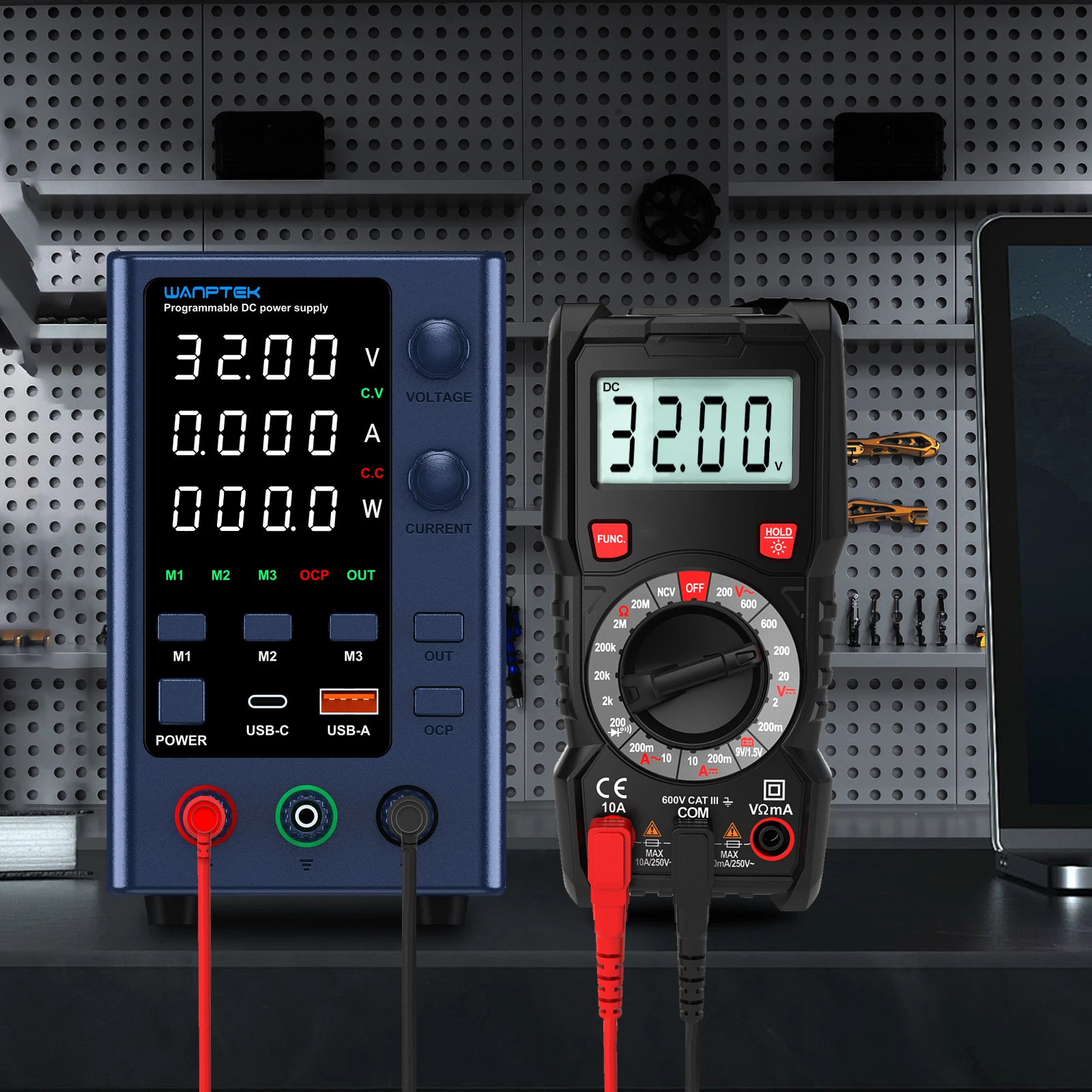 Imagem -03 - Wanptek-fonte de Alimentação dc Ajustável Carregamento Rápido com Display Led de Dígitos 5v 3.6a Usb Tape-c Grupos de Memória para Codificador