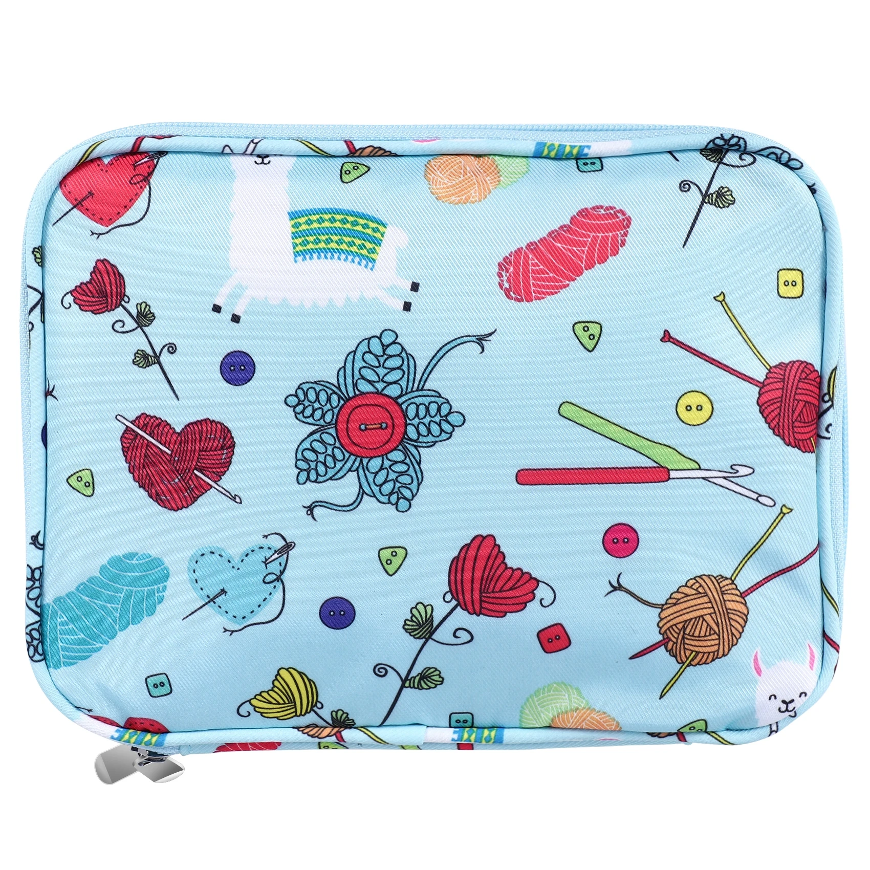 Empty Knitting Needles Case Travel Storage Organizer Storage Bag for Circular Knitting Needles and Accessories Kit Bag