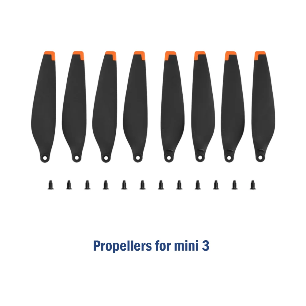 

2/4 комплекта малошумных пропеллеров для дронов DJI Mini 3 с винтом из 12 шт. для DJI Mini3, запасные части, замена аксессуаров для камеры