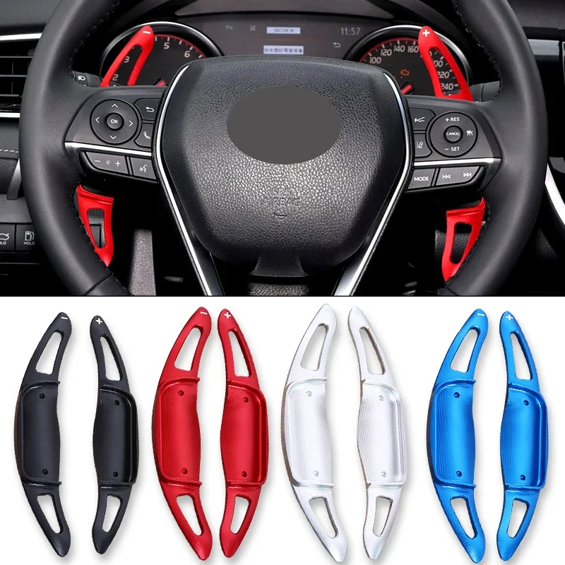 Alloy Car Steering Wheel Shift Paddle For Toyota Camry Corolla RAV4 Avalon 2019-2022 Shifter Paddles DSG Extend Accessories