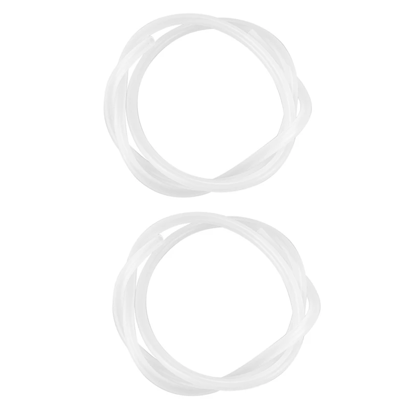 2X 5Mm ID X 7Mm OD Food Grade Flexible Hose Silicone Tubing Tube 1M 3.3Ft