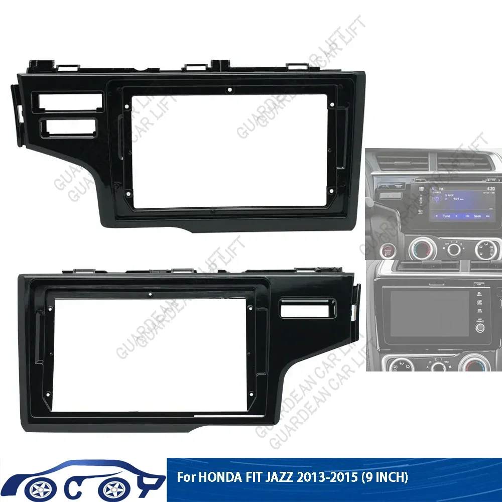 9Inch Car Radio Fascias For 2013-2015 HONDA FIT/ JAZZ Android GPS MP5 Stereo Player 2 Din Head Unit Panel Dash Frame Installatio