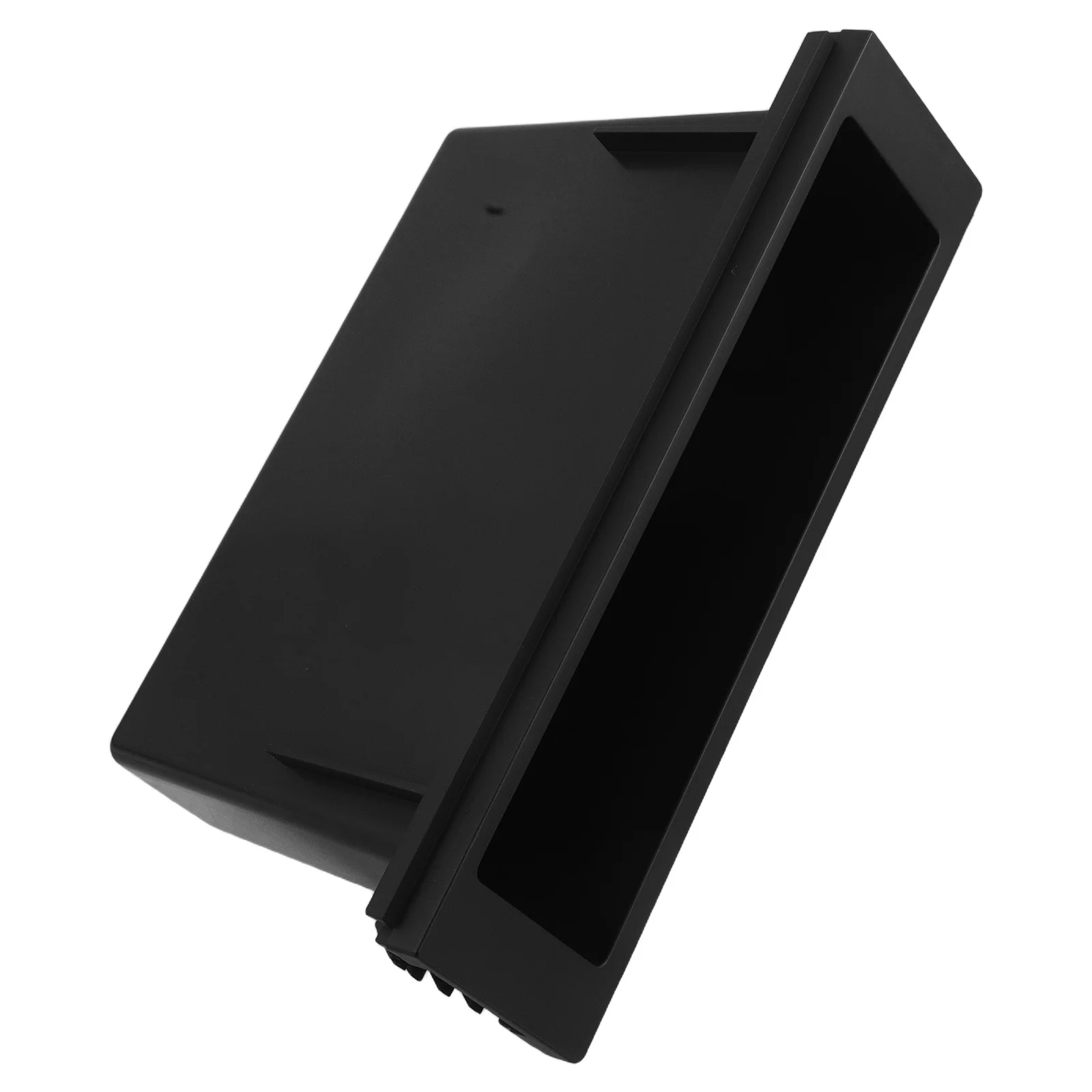 

Car Stereo Holder Universal Single Din Pocket Modern Black Design Efficient Organization Durable Material Easy Installation