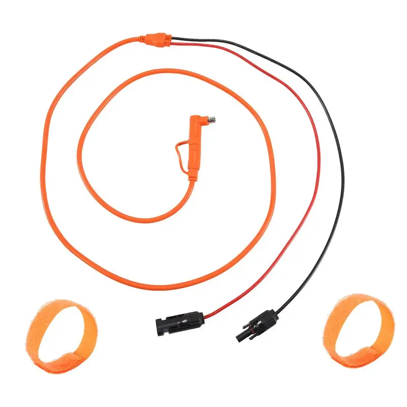 ABCA-Solar Panel 2M Extension Cord With DC 8Mm Adapter Cable, Solar Connector For DC7909/8020 Male Plug, Tinned Copper Wire