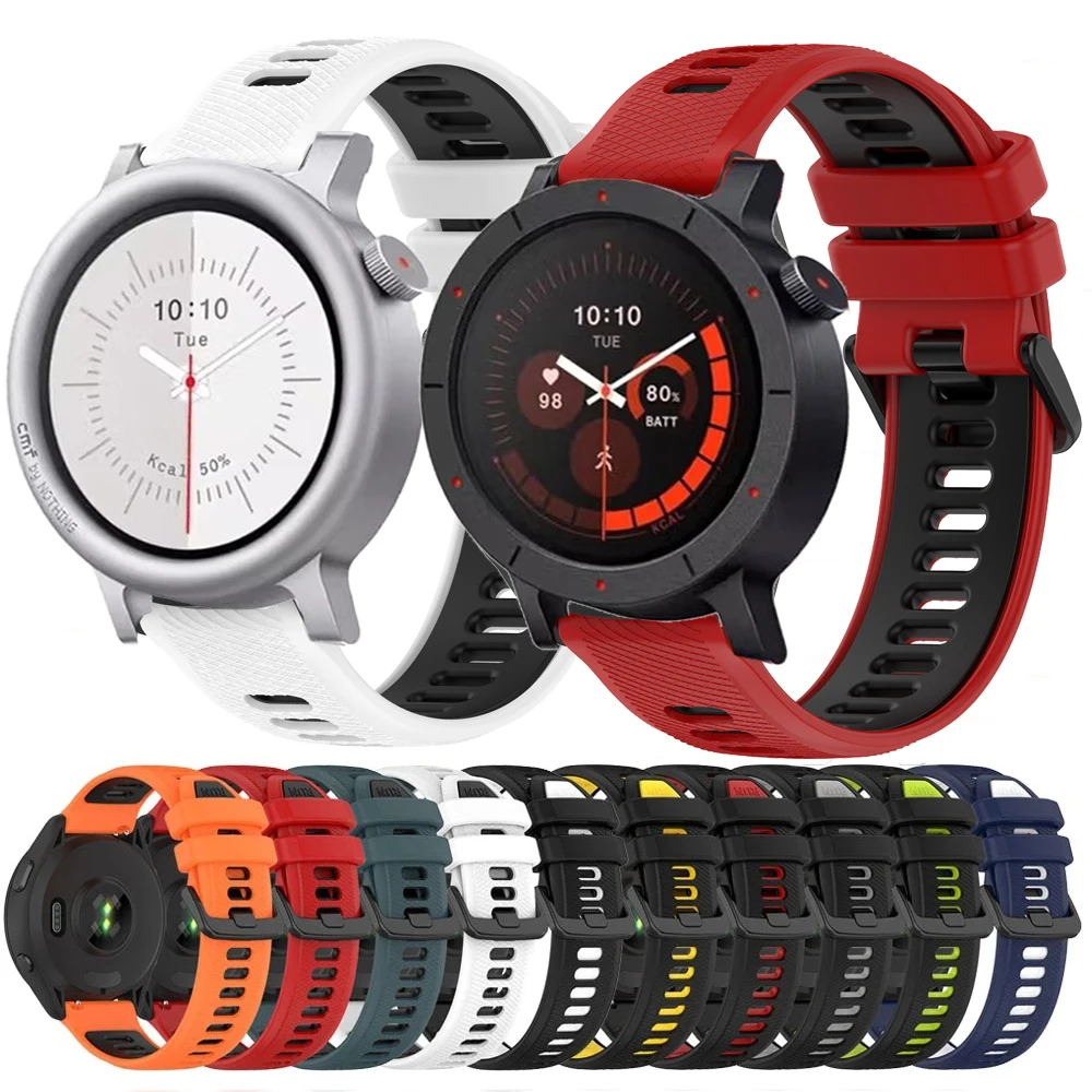 �y�Z�[�����zCMF By Nothing Watch Pro 3/2�ACMF Watch 3 Pro�Ή� �X�|�[�c�V���R���X�g���b�v �u���X���b�g �\�t�g 20mm/22mm �x���g ���X�g�o���h