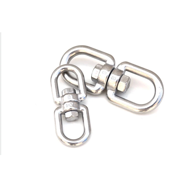 1Pcs 304 Stainless Steel Rotating Ring M3 M6 M8 M12 M20 Universal Ring Lifting Ring Steel Wire Rope Lock Chain Connection Buckle
