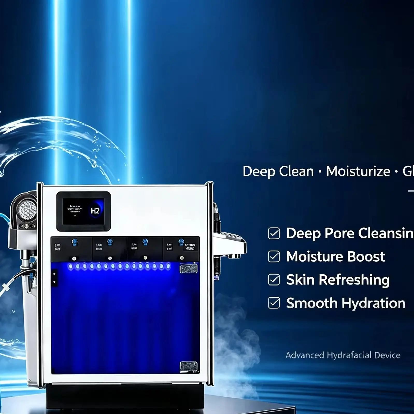 7‑in‑1 Facial Care Device, Deep Skin Cleansing, Exfoliating, Blackhead Removal Skin Care Machine for Home & Salon Use