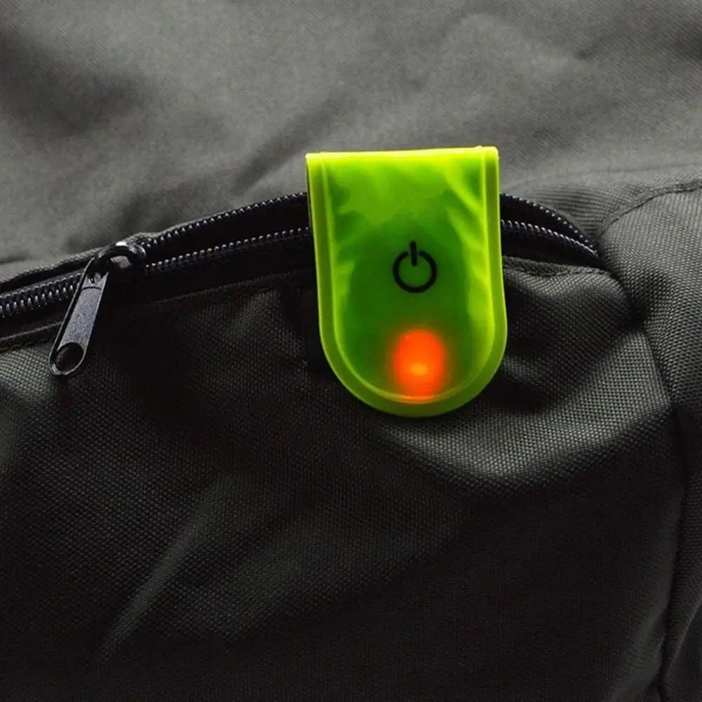 1/2Pcs Outdoor Sports LED Safety Light Reflective Magnetic Warning Cycling Clip On Strobe For Running Walking Bike Cycling