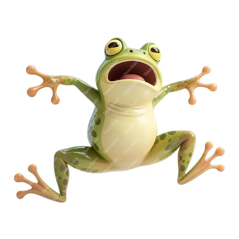 Three Ratels CD62 happy frog Cartoon Wall Stickers for Home Decoration IPAD decals