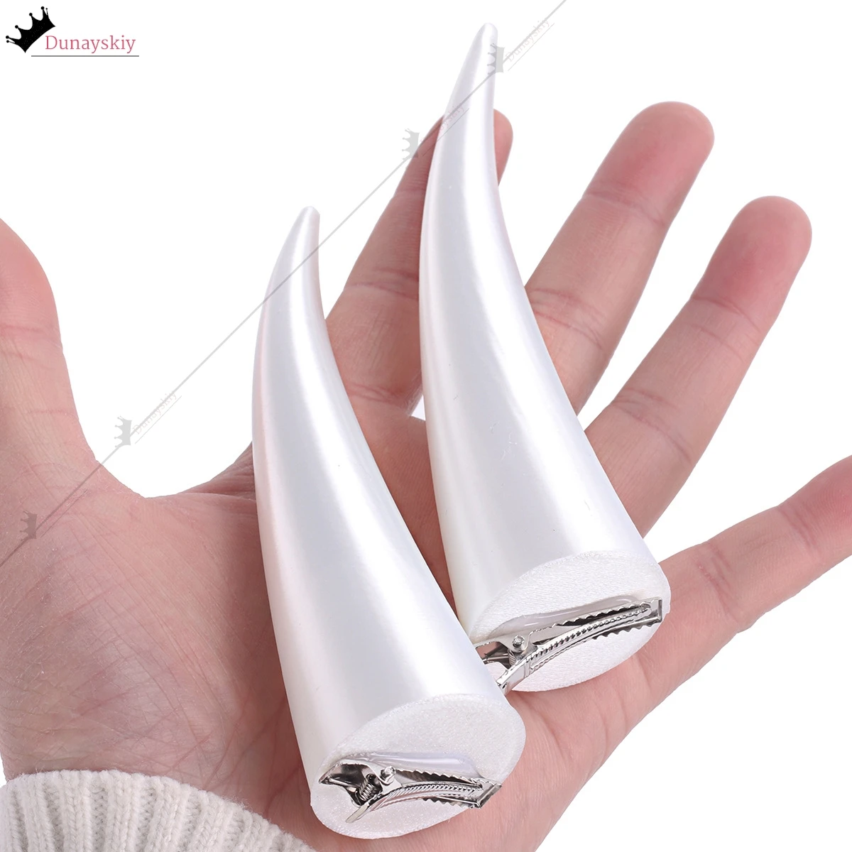 ハロウィンテロコスプレ衣装悪魔ホーンヘアアクセサリー 2PC 15*3.5 センチメートルゴシック悪魔ホーンゴーストヘアピンロールプレイ小道具スーツ