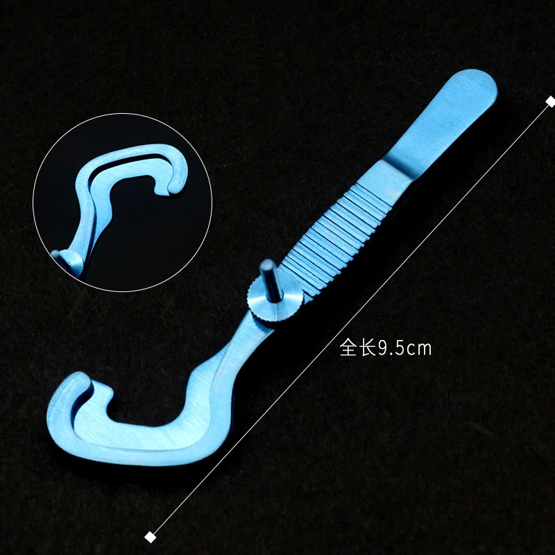 Instrumentos oftálmicos de aço inoxidável, Eye Rolling Forceps, Double Eyelid Lid Clips, Scattered Granuloma Clips