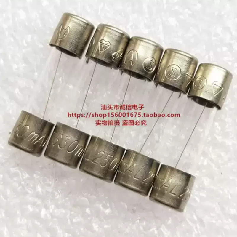 5-100pcs S506 630mA T630mA L250V fuse tube 5 * 20mm glass breaks during slow melting and extension