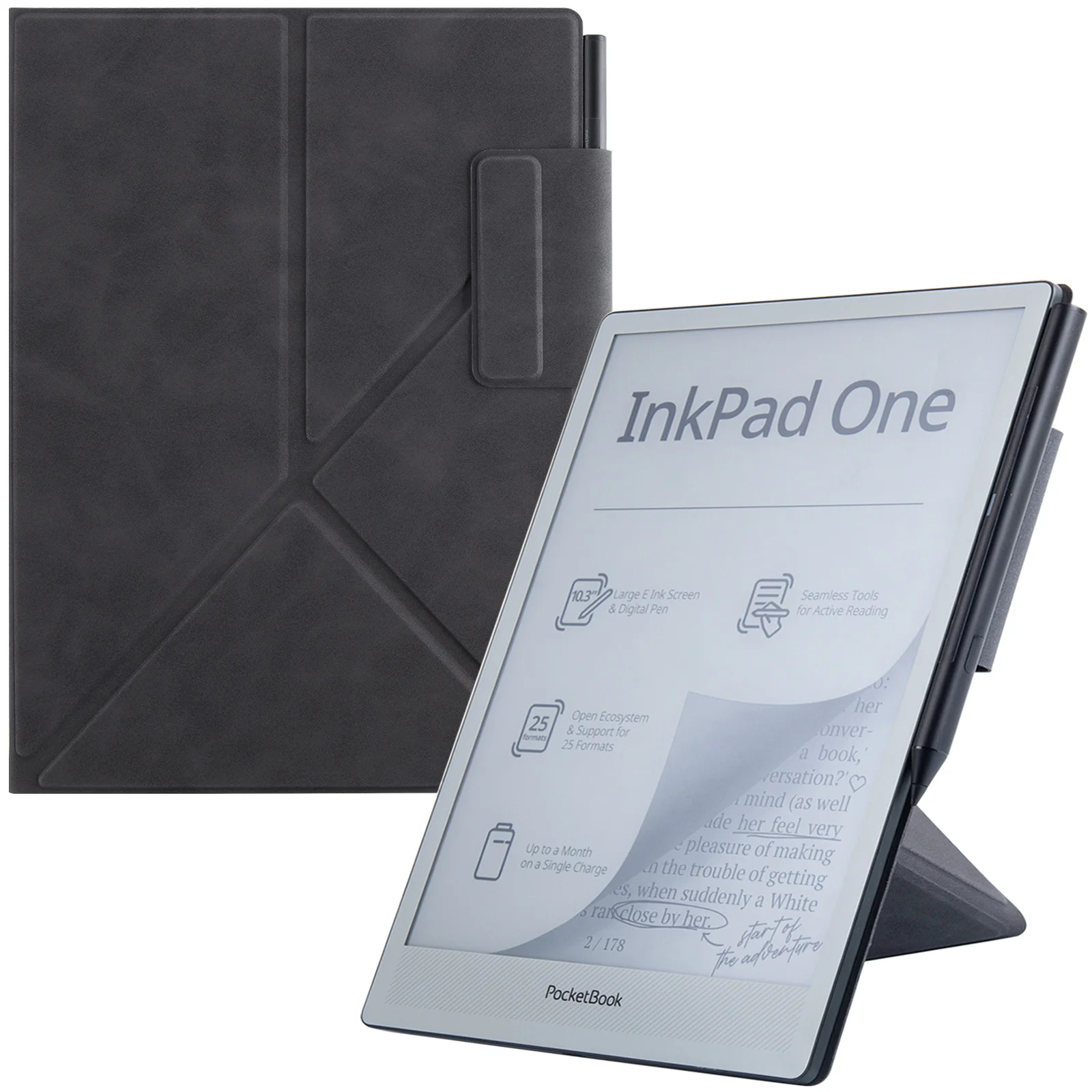 Magnetic Case for Pocketbook InkPad One (Model PB1030),Origami