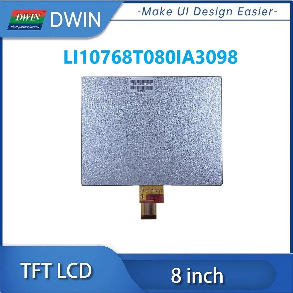 Imagem -03 - Dwin 1024*768 Pixel Polegada Ips Tft Lcd 300 Nit Lvds Interface Hx8282-a11dpd300 Driver ic Classe Industrial Li10768t080ia3098