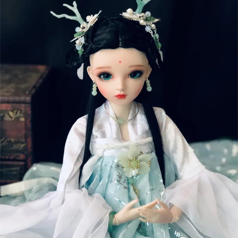 Humanoid Doll 60cm Ancient Style Court Han Suit Changing Makeup Limited Collection Of Girls' Toys Little Dragon Maiden