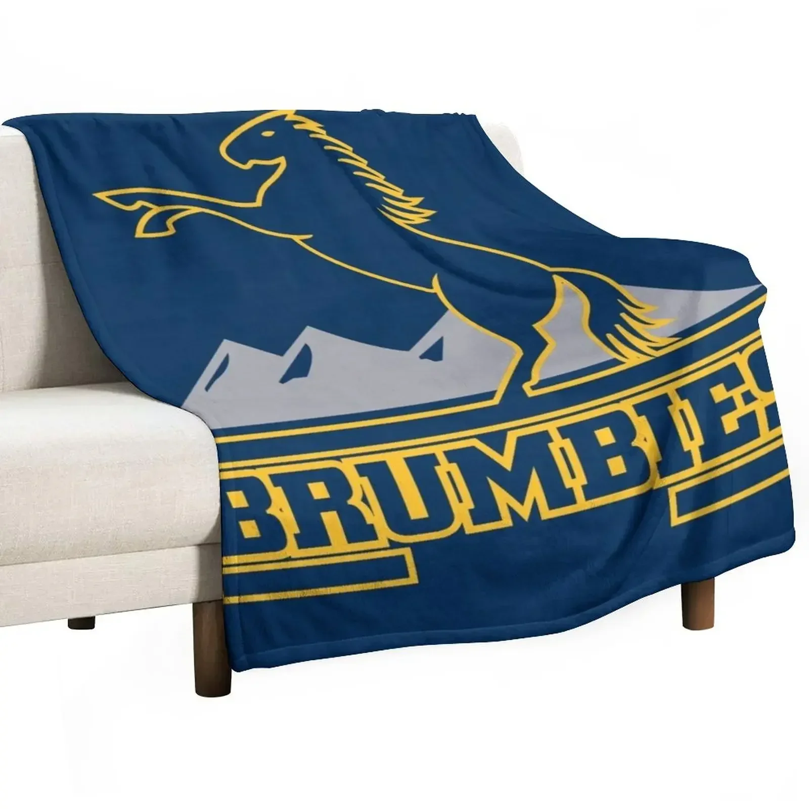 Brumbies Rugby Throw Blanket Plaid christmas gifts Blankets