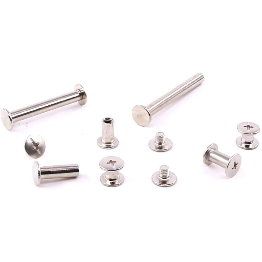 240Pcs 120 Pair M5 x 5 10 15 25 35 45 Phillips Chicago Binding Screws Scrapbook Photo Albums Binding Screws Screw Post Extender