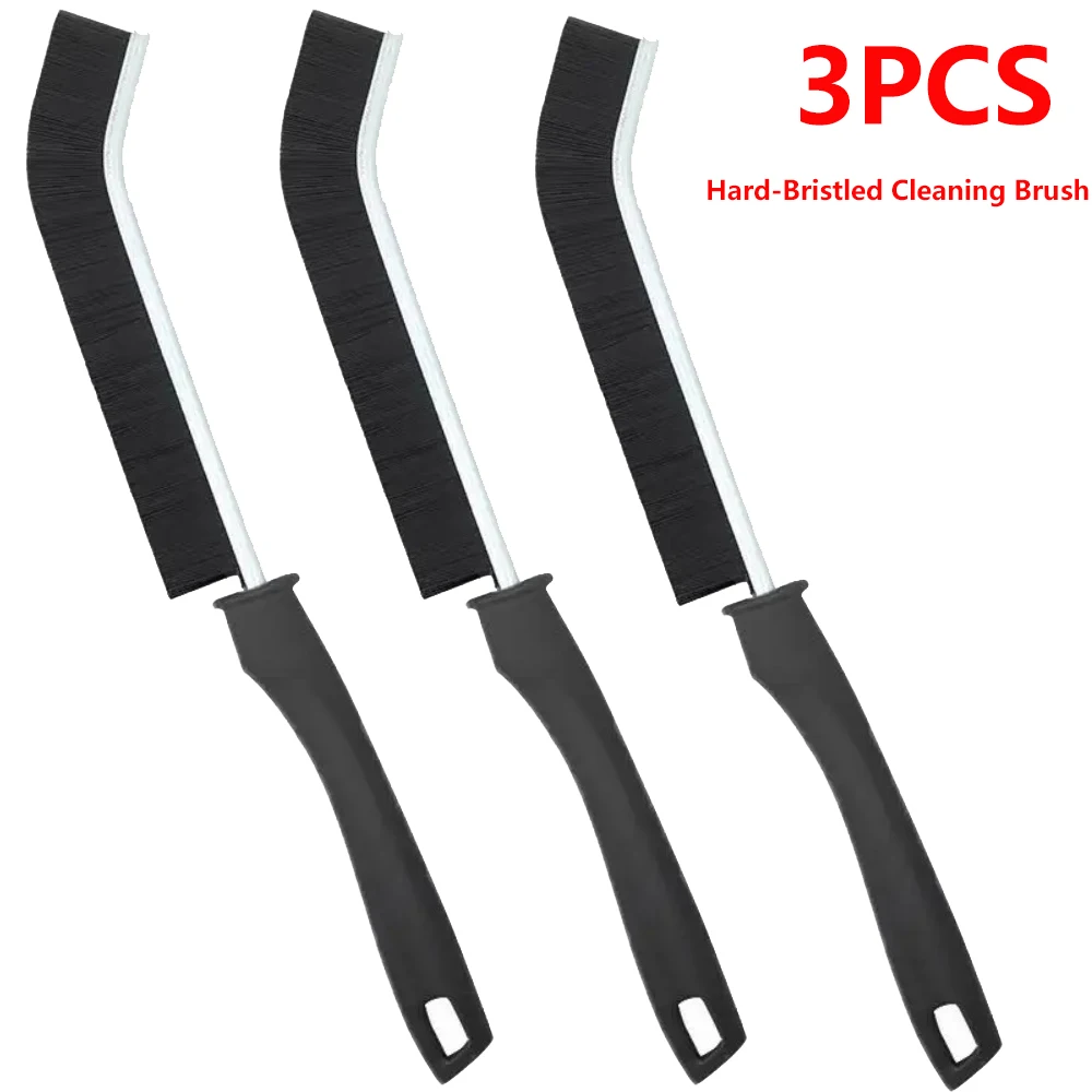 3pcs Grout Gap Cleaning Brush Hard-Bristled Brush for Shower Floor Line Window Door Track Groove Gap Cleaner Kitchen Cleaning