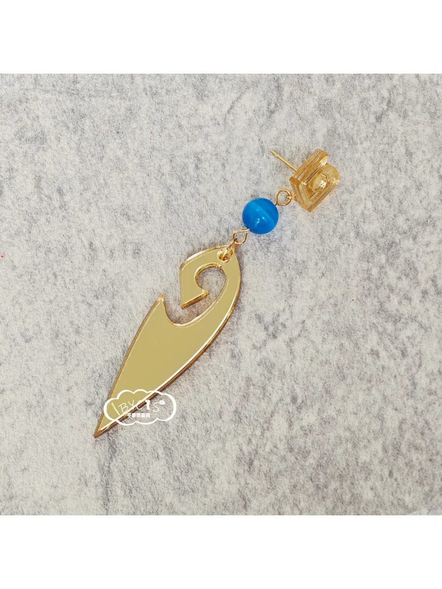

Genshin Impact Earrings Charlotte Cosplay Clip on Ear Pieces Prop Accessories Anime Costume Jewelry Giftm 1 Piece