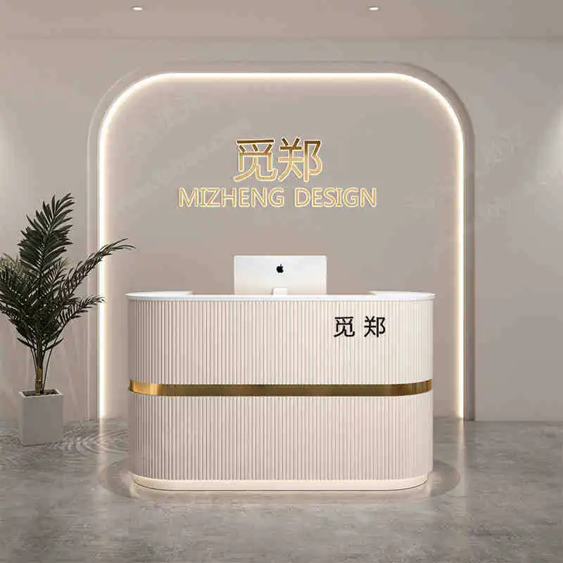 Internet celebrity light luxury high sense bar beauty salon nail salon skin management front desk checkout page yoga women's fro