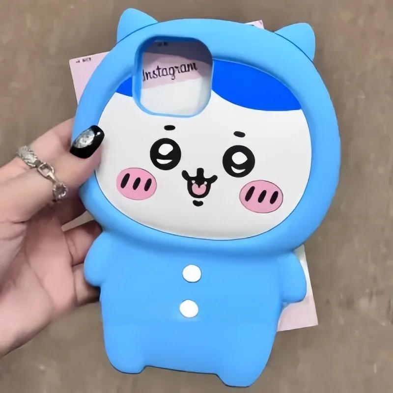 

New Kawaii Sanrio Chiikawa Cartoon IPhone Case 15 14 13 12 11 Pro Max Overhead Grass Soft Silicone Case Gift