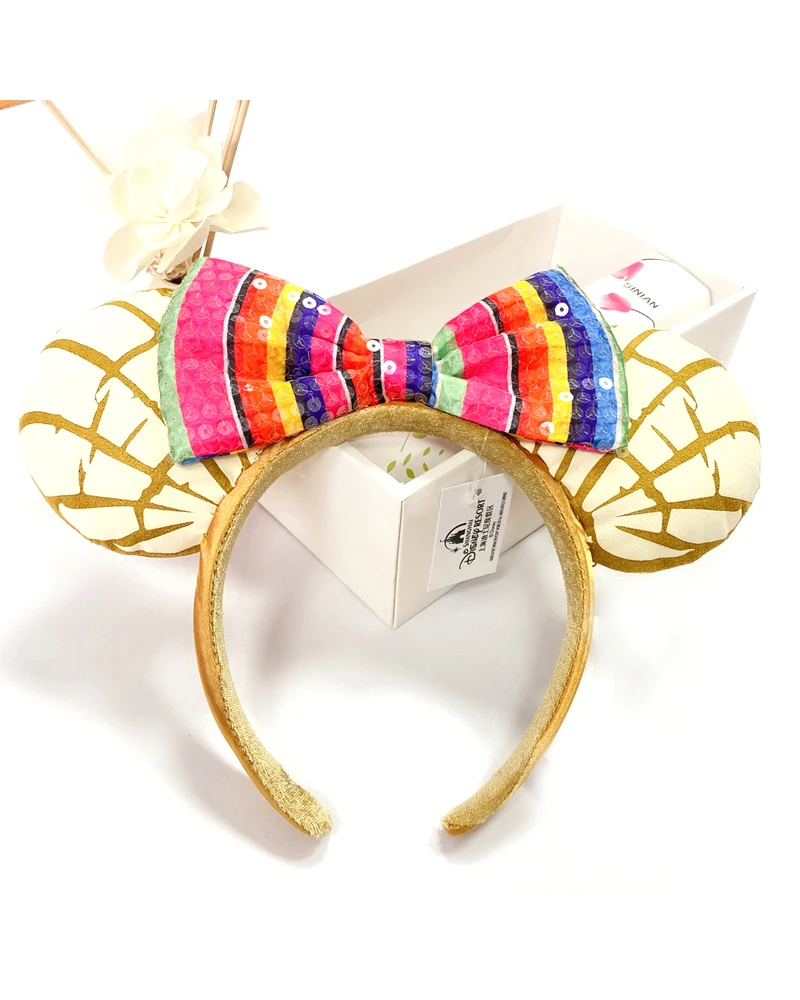 Mickey Mouse Ears Headband Cartoon Bows Headband Birthday Party Christmas Halloween Princess Cosplay Costume For Women Adult