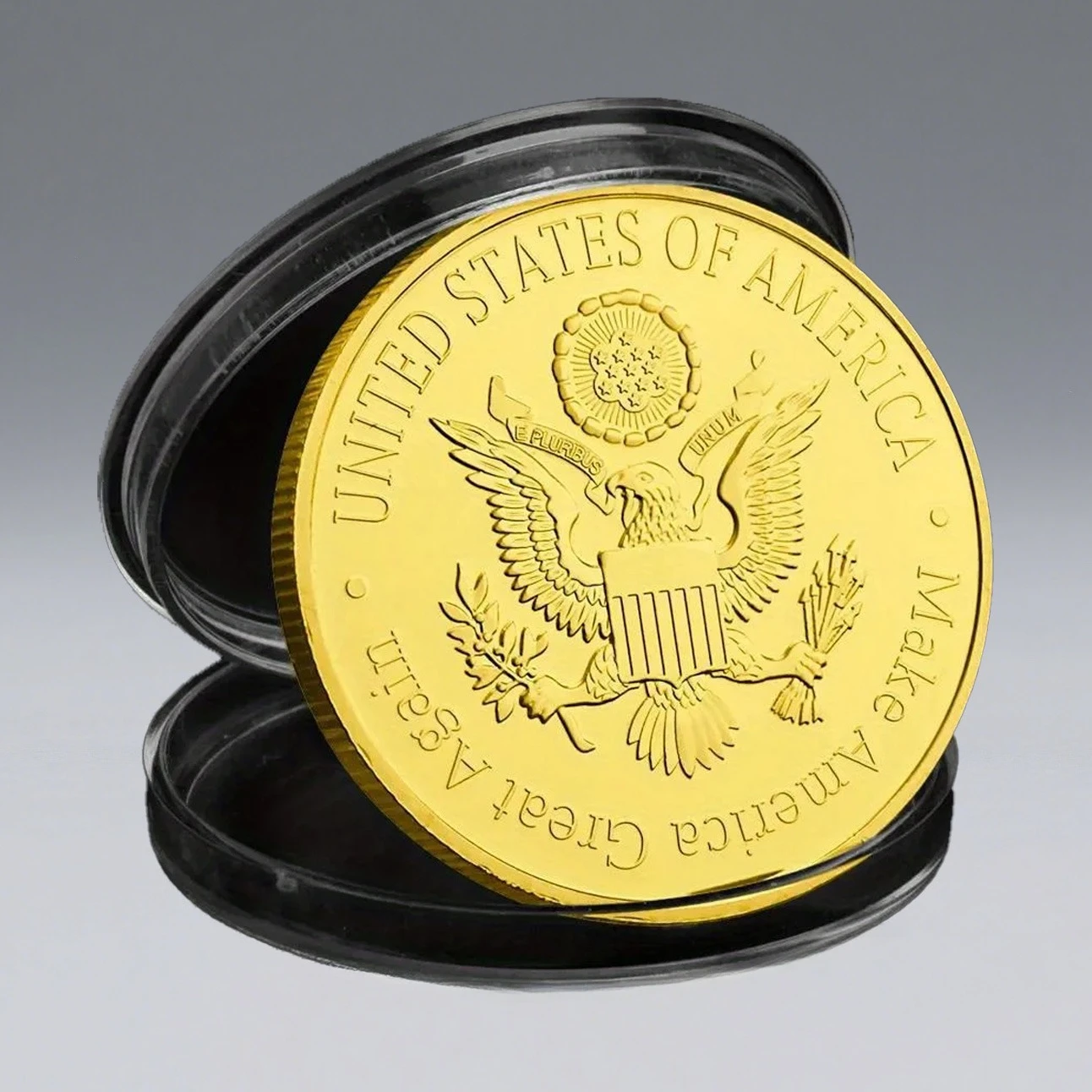 1809-1865 الرئيس الأمريكي أبراهام لينكولن تذكارية عملة مطلية بالذهب الولايات المتحدة الرئيس العملات التذكارية