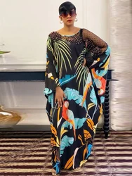 2024 Wedding Party Dresses For Women African Dashiki Print Long Sleeve Maxi Robe Prom Evening Gown Dubai Abaya Ladies Clothing