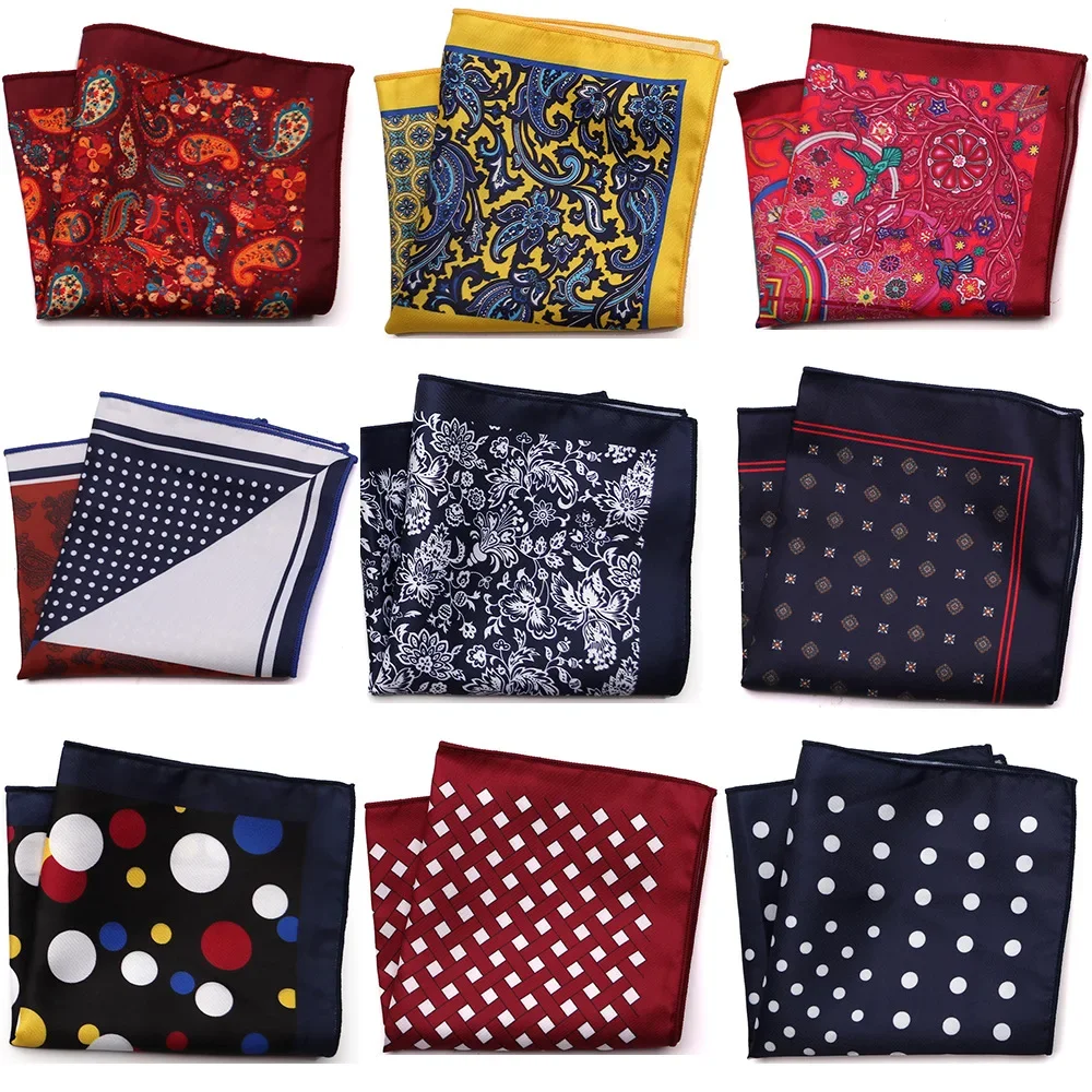 Dot Men's Suit Chest 23*23CM Design Paisley Hankies Chest