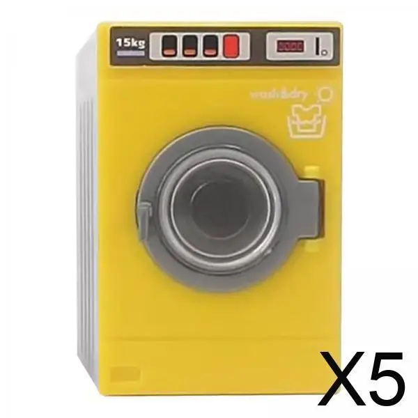 Miniaturowa pralka do domku dla lalek, zabawka, plastikowy model, meble do domku dla lalek, dekoracja do kuchni dla dzieci, domek do zabawy.