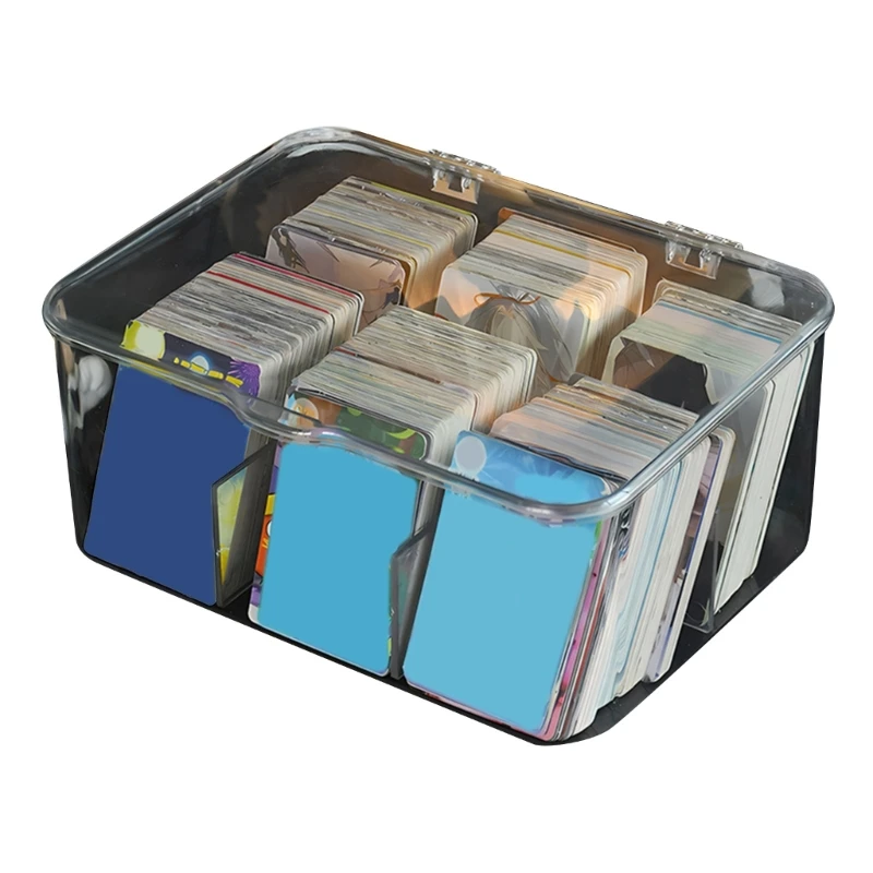 어린이를 위한 공간 절약형 카드 정리함 학교 공원 및 가정용 먼지 방지 카드 홀더 상자 15UB에 적합 휴대하기 편리함