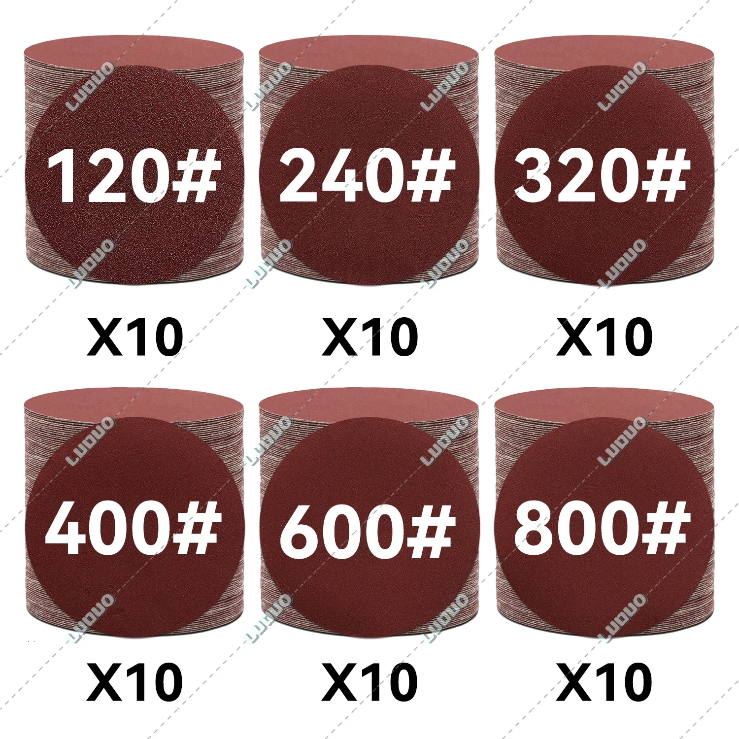 60PCS Schleifpapier Blatt Set Für Schleif Scheiben Haken & Schleife Schleifpapier Für Auto Detaillierung Polieren Scheinwerfer Restaurierung