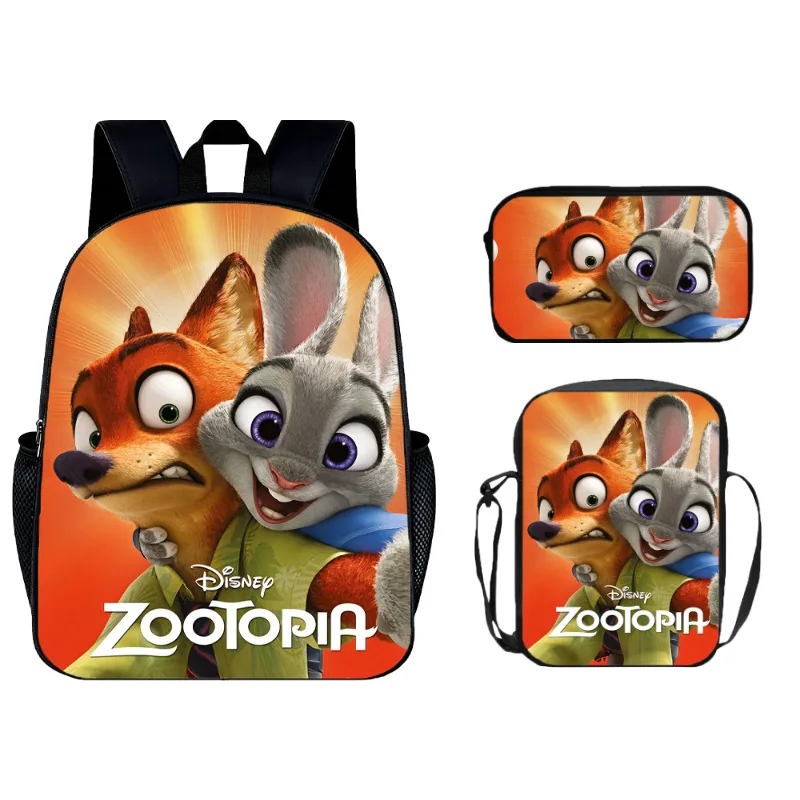 

Новые бестселлеры аниме и мультфильмов, рюкзак Movie Zootopia 2, сумка через плечо, пенал, подарочный набор из 3 предметов