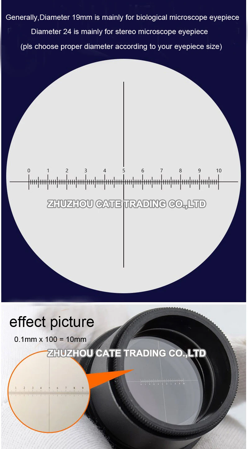 935 0,1 mm Kreuzskala-Lineal, Mikrometer, Absehen, Innen- und Außenmikrometer für Mikroskop – Detail 3