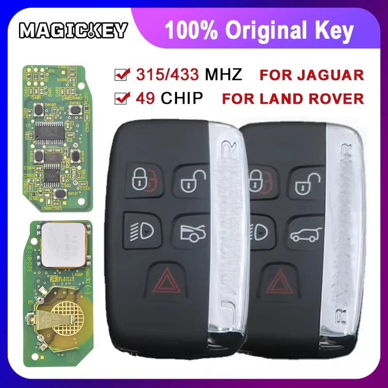 

100% Original OEM Smart Remote Key fob 315/434MHZ for Land Rover Range Rover Sport Evoque Vogue for Jaguar XJ Xe XF 2010-2020