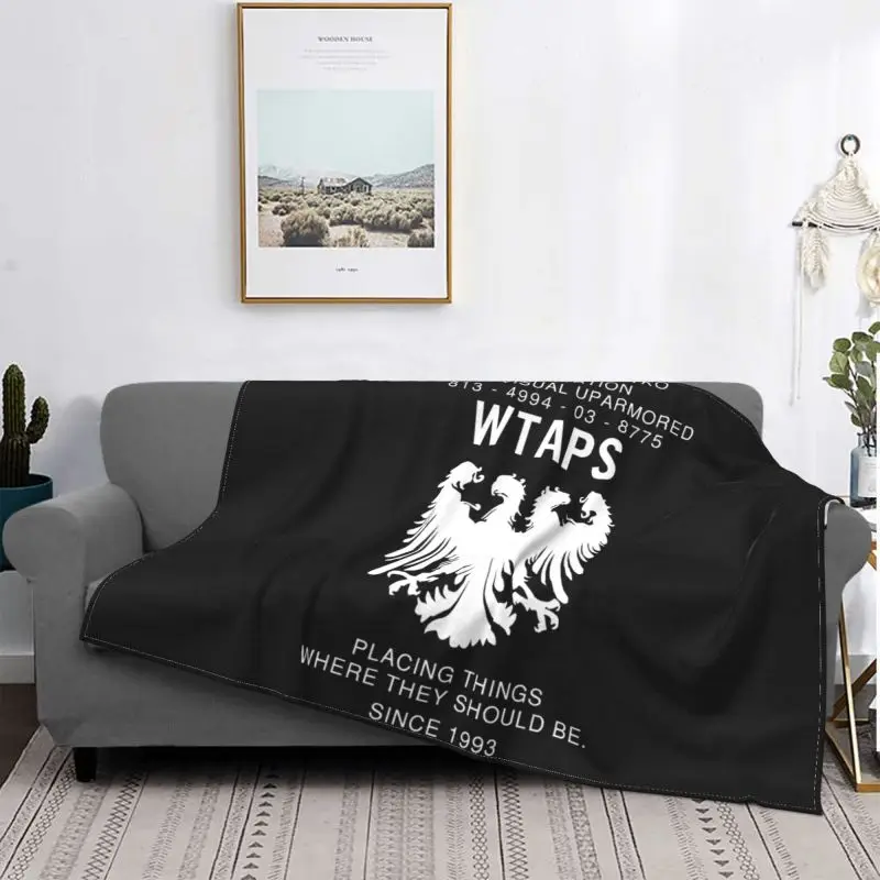 Wtaps Heraldry - Neighborhood Wacko Maria Cav Empt Blanket Warmth Flannel High-Quality Bedding Throws Family Expenses