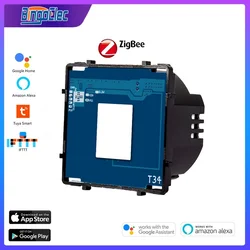 Bingoelec Zigbee Switch 1/2/3Gang Wall Touch Switches Without Panel Tuya Smart Life Alexa App Control DIY Functional Part