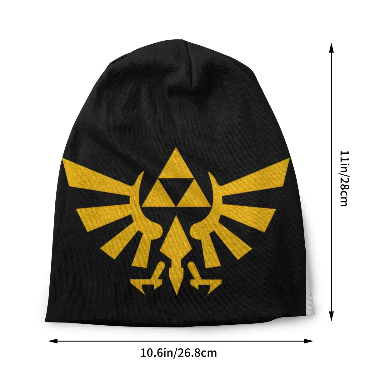 Zeldas Legend Game Skullies Beanies Caps Gold Thin Hat Sport Sports Bonnet Hats for Men Women